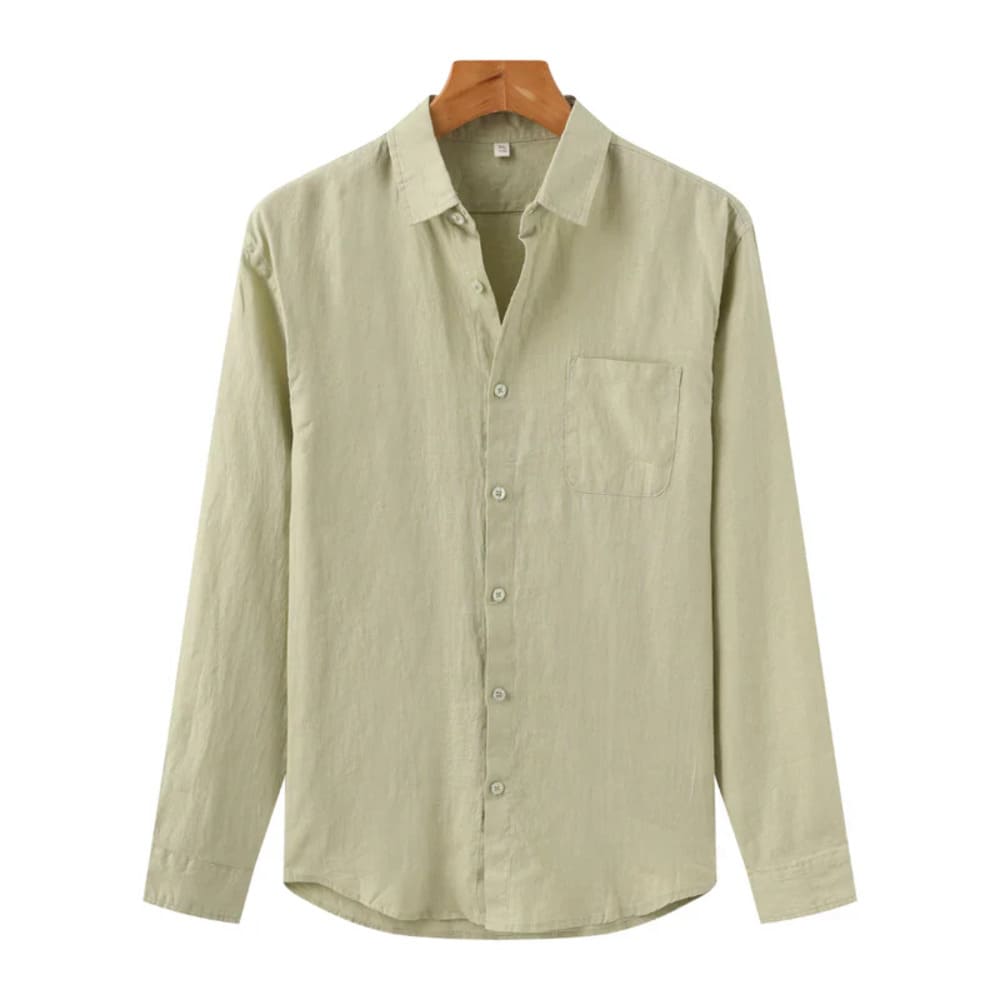 Camisa de Linho Manga Longa Old Money - Greece